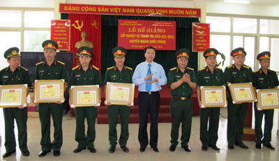 Bế giảng lớp Nghiệp vụ Thanh tra Quốc phòng Khóa 23