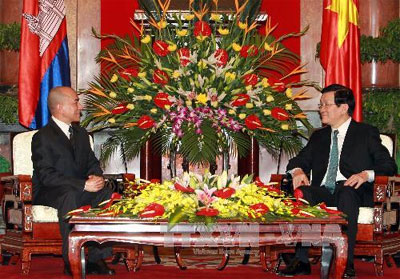 Lãnh đạo nước ta đón, hội kiến Quốc vương Cam-pu-chia