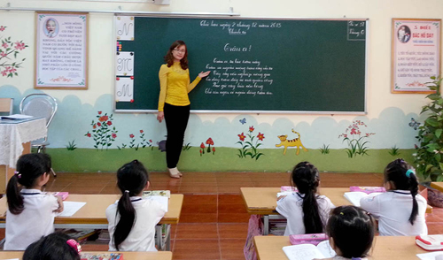 Cô giáo trẻ làm theo gương Bác