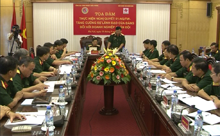 Tăng cường sự lãnh đạo của Đảng đối với doanh nghiệp quân đội