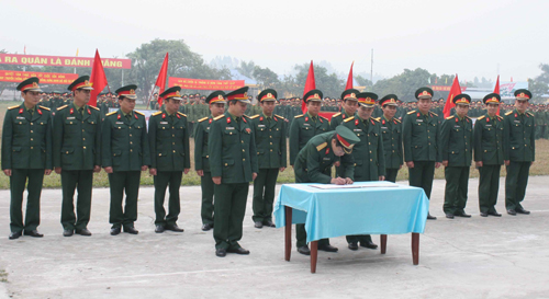 Trường Sĩ quan Tăng Thiết giáp phát động cuộc vận động điểm cho các đơn vị trong Binh chủng