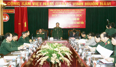 “Xây dựng hậu phương quân đội trong tình hình mới - lý luận và thực tiễn”