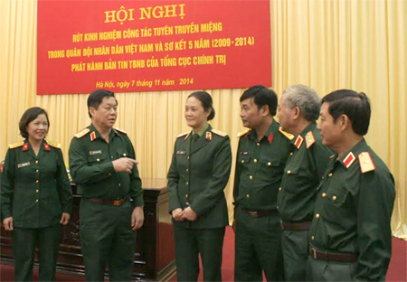 Tổng cục Chính trị: Rút kinh nghiệm công tác tuyên truyền miệng
