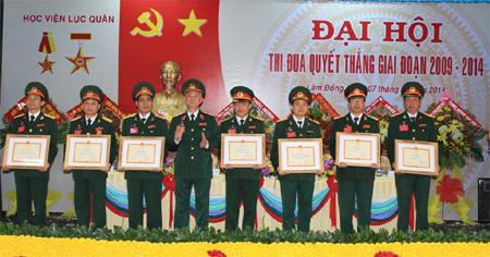 Học viện Lục quân: Đại hội thi đua quyết thắng giai đoạn 2009-2014