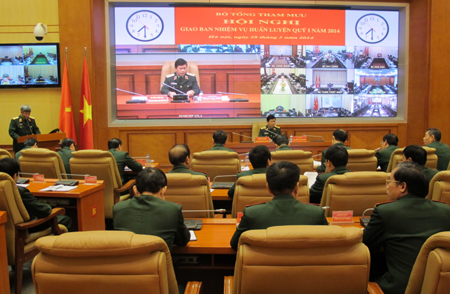 Quân số huấn luyện quý 1-2014 đạt 99%