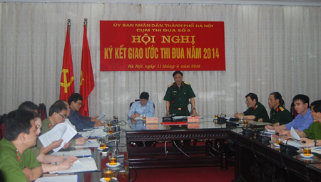 Bộ tư lệnh Thủ đô Hà Nội ký kết giao ước thi đua năm 2014
