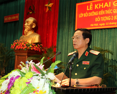 Khai giảng Lớp Bồi dưỡng kiến thức Quốc phòng - An ninh đối tượng 2 (Khoá 45) 