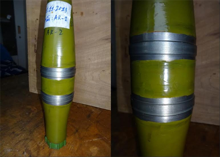 Sơn bảo quản đai định tâm đạn cối và đạn OG-9