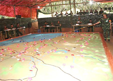 Rèn luyện trình độ của cán bộ chỉ huy qua diễn tập 