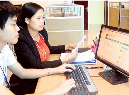 Phấn đấu cuối năm 2014 có 95% số doanh nghiệp khai thuế điện tử