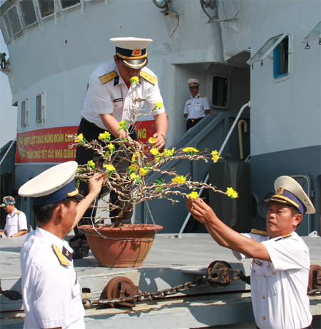 Mai vàng ở Nhà giàn DK1