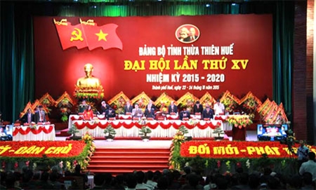 Khai mạc Đại hội Đảng bộ tỉnh Thừa Thiên-Huế nhiệm kỳ 2015-2020