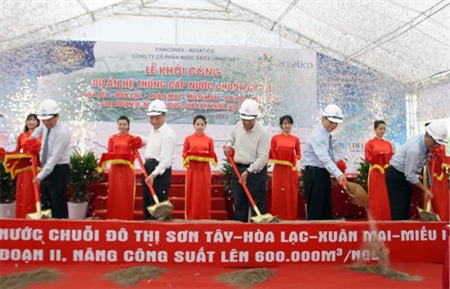 Khởi công xây dựng hệ thống nước sông Đà giai đoạn 2