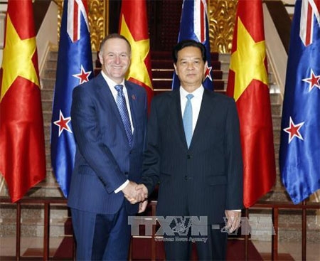 Thủ tướng Nguyễn Tấn Dũng hội đàm với Thủ tướng Niu Di-lân