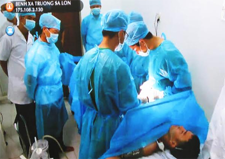 Bệnh xá đảo Trường Sa phẫu thuật cấp cứu thành công ca viêm ruột thừa cấp