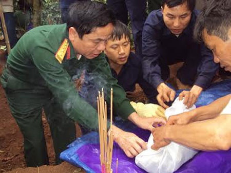 Hướng Hoá (Quảng Trị): Phát hiện 4 bộ hài cốt liệt sĩ