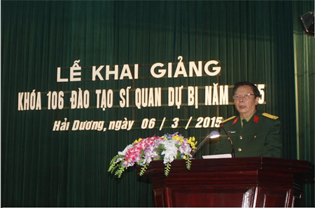 Khai giảng khóa 106 đào tạo sĩ quan dự bị