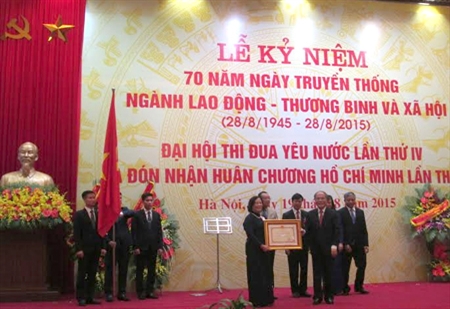 Bộ Lao động-Thương binh và Xã hội đón nhận Huân chương Hồ Chí Minh lần thứ 2