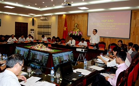 Đại hội Đảng bộ tỉnh Hà Nam lần thứ XIX sẽ khai mạc ngày 22-9