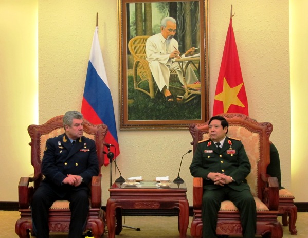 Đại tướng Phùng Quang Thanh tiếp đoàn Bộ Quốc phòng LB Nga và Quân Giải phóng nhân dân Trung Quốc