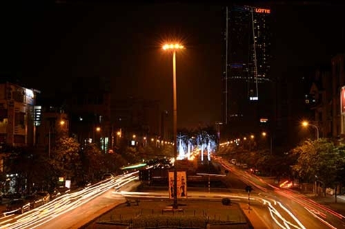 ...Và đường Liễu Giai, nhìn từ trên cao xuống.