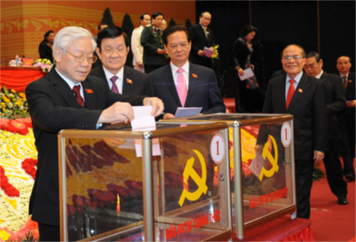 Bầu Ban Chấp hành Trung ương Đảng khóa XII gồm 180 Ủy viên chính thức và 20 Ủy viên dự khuyết