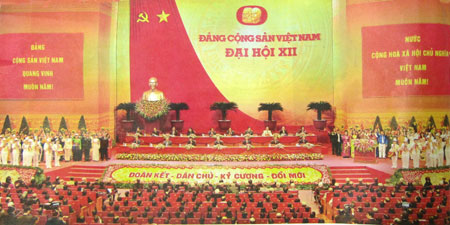 Chào mừng Đại hội đại biểu toàn quốc lần thứ XII Đảng cộng sản Việt Nam