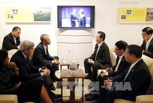 Hội nghị Cấp cao đặc biệt ASEAN - Hoa Kỳ: Thủ tướng Nguyễn Tấn Dũng hội kiến Tổng thống Obama 