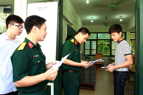 Hướng dẫn đăng ký sơ tuyển ĐH, CĐ quân sự năm 2016