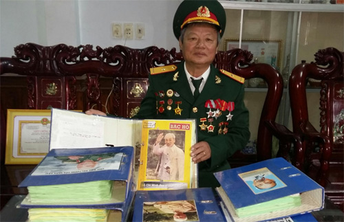 Người cựu chiến binh hết lòng tôn kính và noi gương Bác