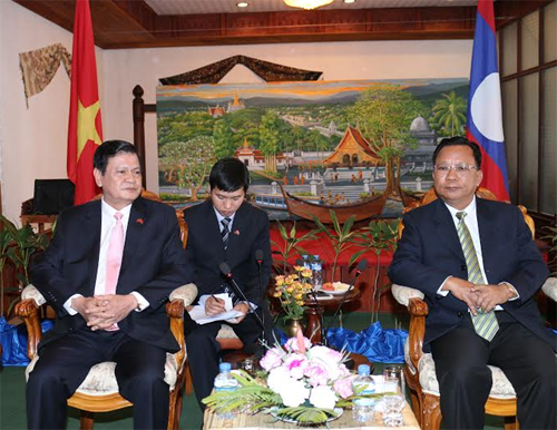 Ban công tác đặc biệt Chính phủ Việt Nam làm việc tại Lào