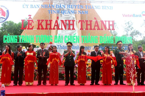 Khánh thành tượng đài Chiến thắng Đồng Dương