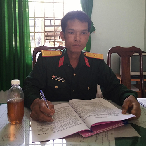 Thiếu úy Y Thơn Kđoh mắc bệnh hiểm nghèo cần giúp đỡ