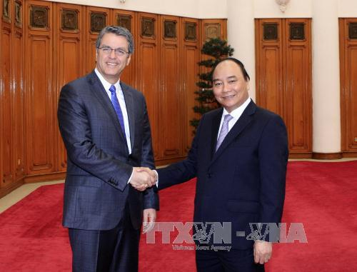 Thủ tướng Nguyễn Xuân Phúc tiếp Tổng Giám đốc WTO 
