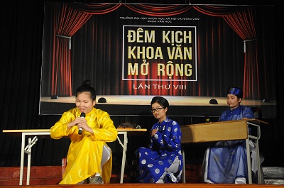 Sinh viên cùng “phiêu” với nghệ thuật kịch nói