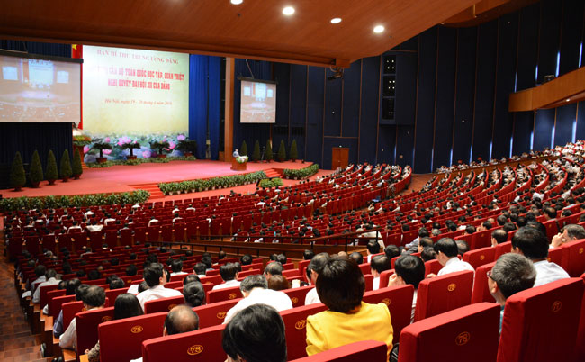 Bế mạc Hội nghị cán bộ toàn quốc học tập, quán triệt Nghị quyết Đại hội XII của Đảng