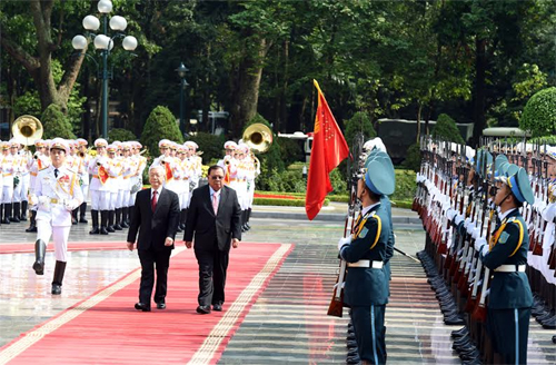 Tổng Bí thư, Chủ tịch nước Lào Bun-nhăng Vo-la-chít bắt đầu thăm hữu nghị chính thức Việt Nam 
