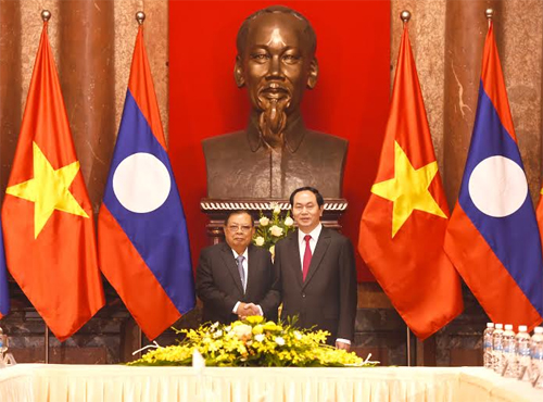 Chủ tịch nước Trần Đại Quang hội kiến Tổng Bí thư, Chủ tịch nước CHDCND Lào Bun-nhăng Vo-la-chít