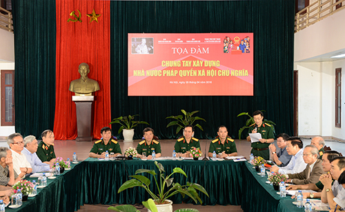 Tọa đàm “Chung tay xây dựng Nhà nước pháp quyền Xã hội chủ nghĩa”
