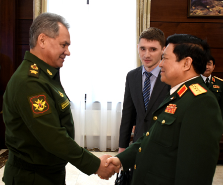 Một số hình ảnh hoạt động của Bộ trưởng Bộ Quốc phòng Ngô Xuân Lịch tại Liên bang Nga