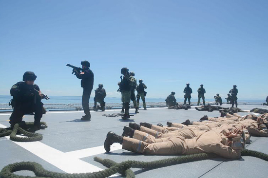 Đặc nhiệm các quốc gia ADMM+ hợp luyện chống khủng bố