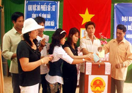 Nhiều khu vực bầu cử được bỏ phiếu sớm 