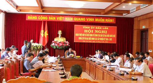 Tỉnh ủy Đắk Lắk quán triệt một số nội dung về công tác bầu cử