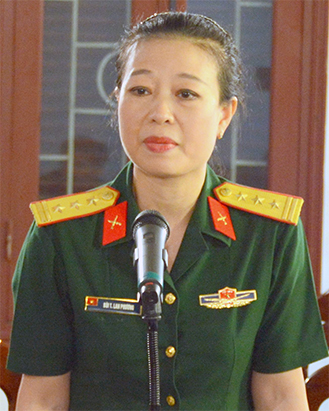 Thượng tá Bùi Thị Lan Phương, Trưởng Ban Phụ nữ Quân đội: Phụ nữ quân đội tham gia xây dựng Nhà nước pháp quyền