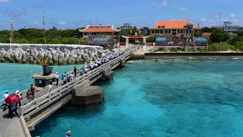 Thị trấn Trường Sa trong ngày bầu cử.