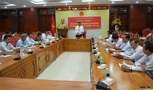 Tỉnh  Đắk Lắk họp báo về công tác bầu cử đại biểu Quốc hội và HĐND các cấp