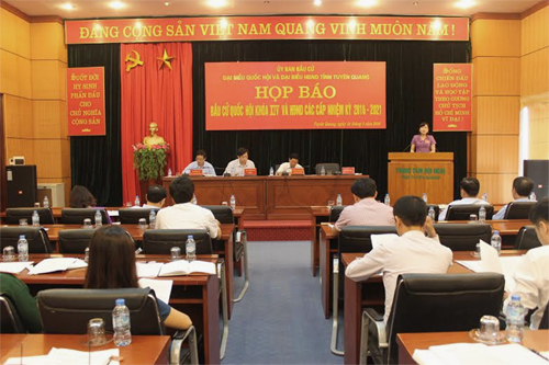 Ủy ban Bầu cử tỉnh Tuyên Quang họp báo triển khai công tác bầu cử