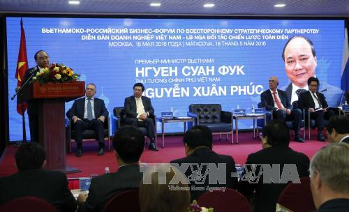 Thủ tướng Nguyễn Xuân Phúc dự Diễn đàn doanh nghiệp Việt – Nga