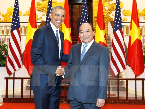 Thủ tướng Nguyễn Xuân Phúc tiếp Tổng thống Hoa Kỳ Barack Obama 
