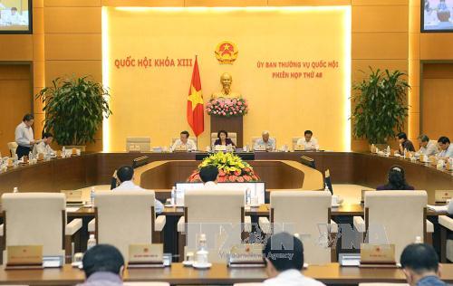 Phiên họp thứ 48 Ủy ban Thường vụ Quốc hội khóa XIII 
